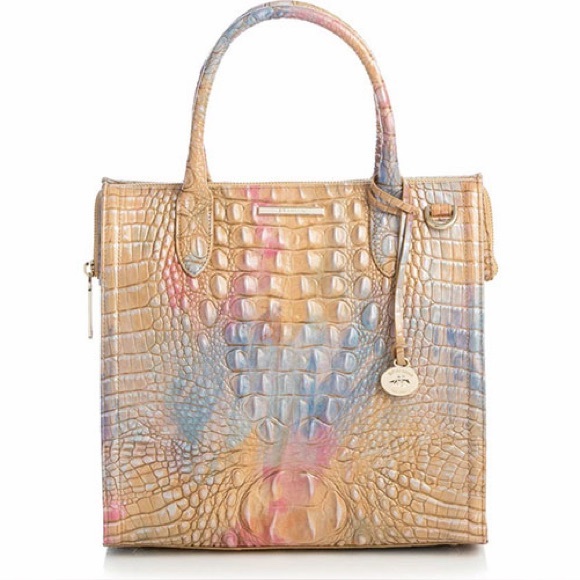 Brahmin Handbags - New Brahmin Caroline Multicolor Crocodile Embossed Tote Bag
